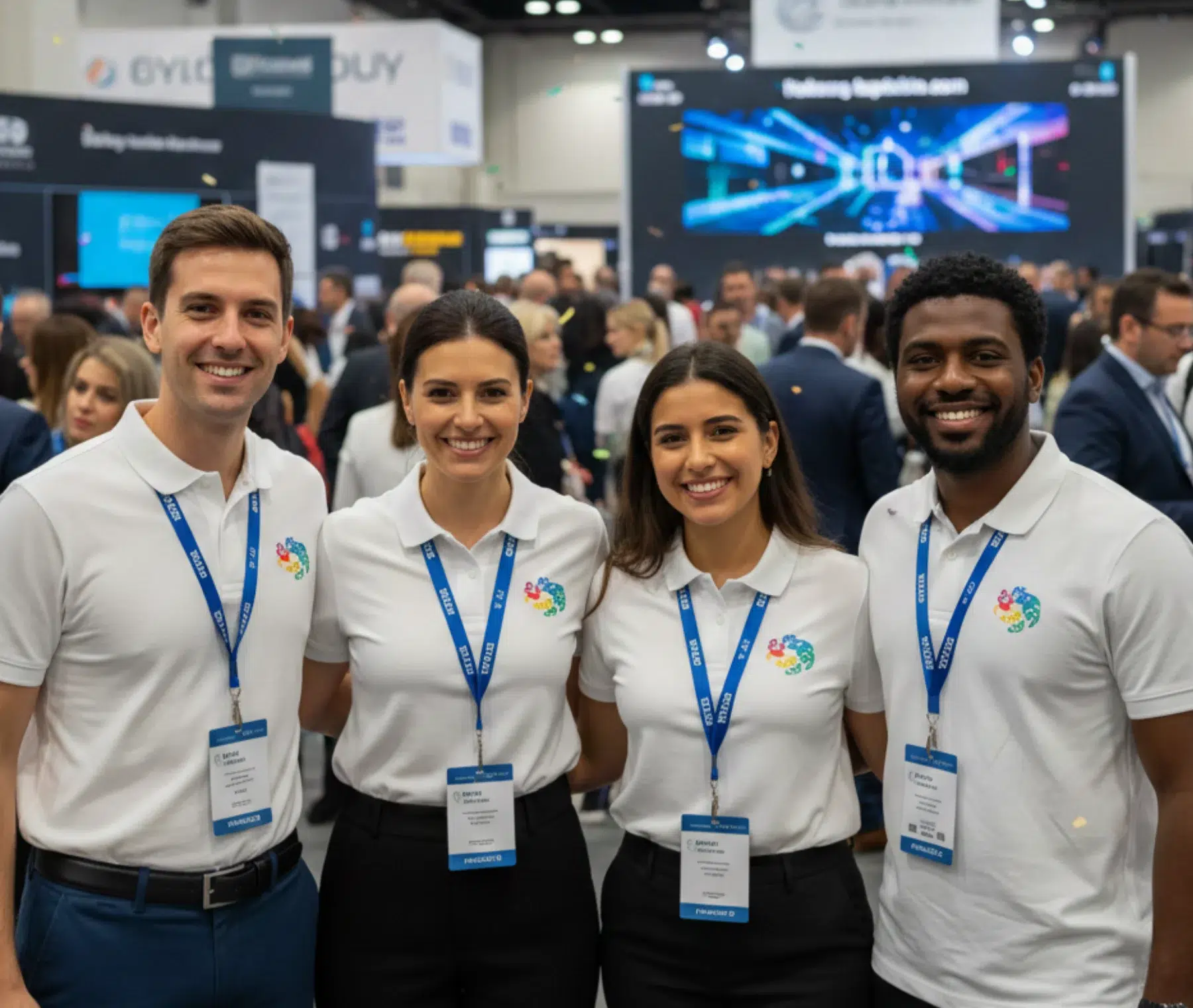 Corporate Team in Custom Branded Apparel
